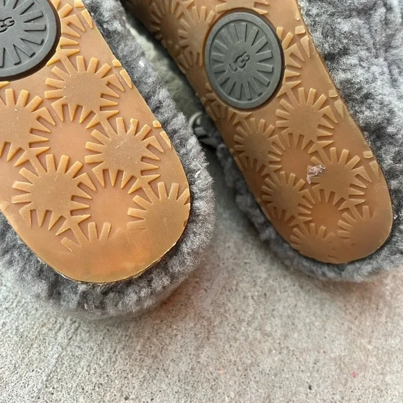 UGG Australia Fluff Yeah Women's Slide Slipper, Size 8 - Charcoal - Picture 9 of 11